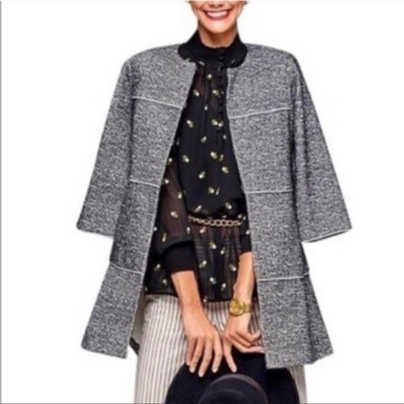 Cabi 5299 The Times Jacket Sweater Cardigan Black White Women’s Small - Picture 9 of 9